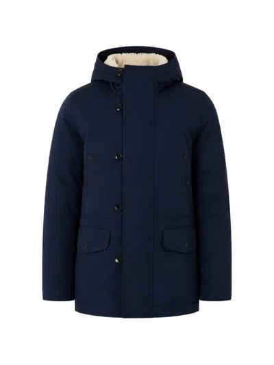 Paul Smith Padded Hooded Jacket In Blue