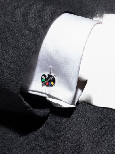 Paul Smith Paint Palette Cufflinks In Black