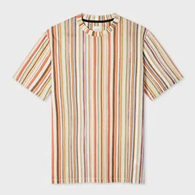 Paul Smith Striped Short-sleeves T-shirt In Multi