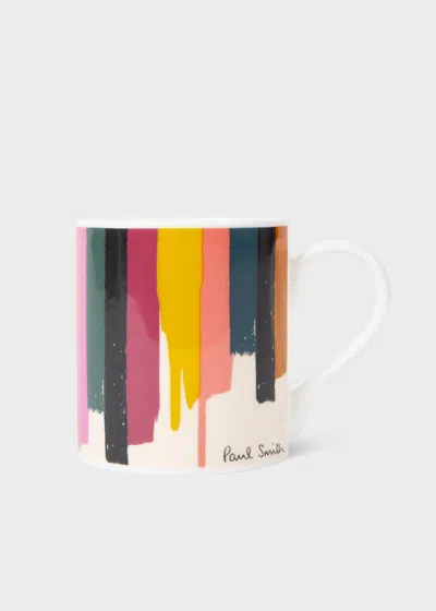Paul Smith 'painted Stripe' Bone China Mug Multicolour