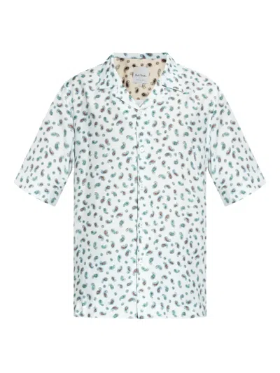 Paul Smith Paisley-print Short-sleeved Shirt In Multi