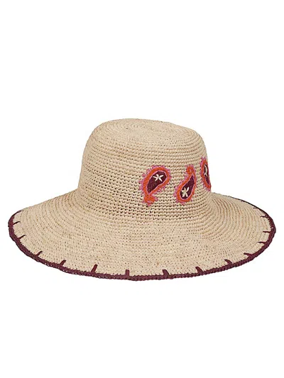 PAUL SMITH PAUL SMITH PAISLEY STRAW HAT