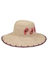 Paul Smith Paisley Straw Hat In Sand