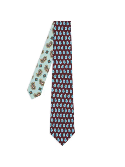 Paul Smith Paisley-print Silk Tie In Multi