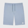 Paul Smith Cotton And Modal-blend Jersey Drawstring Shorts In Blue