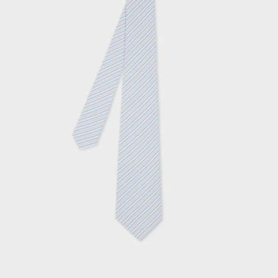 Paul Smith Pale Blue Cotton Multistripe Tie