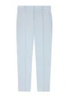 Paul Smith Pale Blue Linen Trousers In Blue