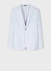 Paul Smith Pale Blue Linen Unlined Blazer In Blue