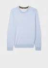 Paul Smith Pale Blue Merino Wool Sweater In Blue