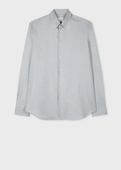 Paul Smith Pale Blue Yarn-dye Brushed Cotton Twill Shirt