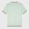 Paul Smith Pale Green Lyocell-cotton Knitted T-shirt In Green