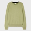 Paul Smith Pale Green Merino Wool Ribbed Sweater In Green