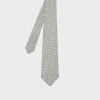 Paul Smith Pale Green Silk Floral Tie In Green