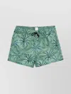 Paul Smith Palm Print Quick-dry Swim Shorts In Green