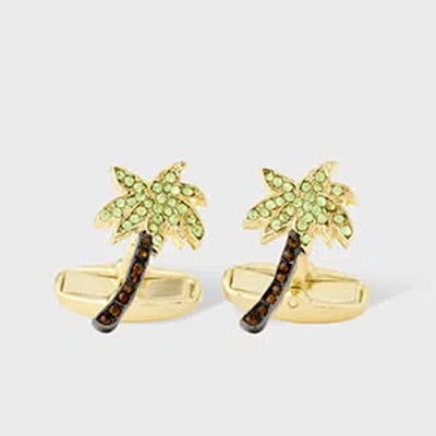 Paul Smith Palm Tree Cufflinks Multicolour In Pattern