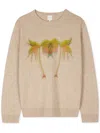 Paul Smith Palm Tree Sweater In Nude