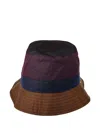 Paul Smith Panelled Bucket Hat In Burgundy