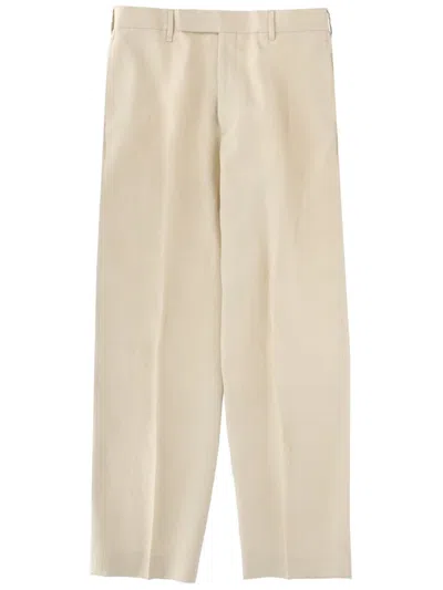 Paul Smith Pantalone Sartoriale Con Pieghe In Neutral