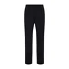 Paul Smith Tailored Blue Wool Trousers With Elastic Waistband In Black