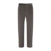 Paul Smith Wool Corduroy Straight Fit Trousers In Brown