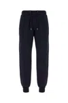 Paul Smith Trousers With Elastic Waistband And Ribbed Cuffs In Blue