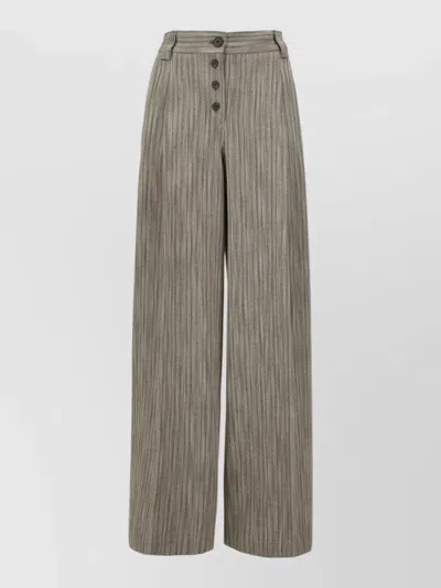 Paul Smith Pants Belt Loops Button Detail Back Pocket In Gray