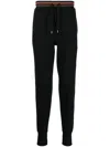 Paul Smith Signature Stripe Cotton Sweatpants In Black  
