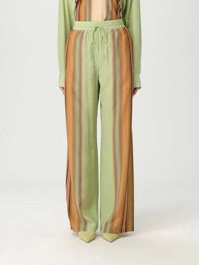PAUL SMITH PANTS PAUL SMITH WOMAN COLOR GREEN,G91128012