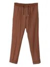 Paul Smith Pants With Drawstring In Brown