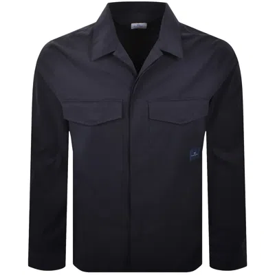 Paul Smith Patch Pocket Overshirt Navy In Blue