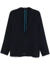 Paul Smith Patch-pocket Wool Blazer In Blue