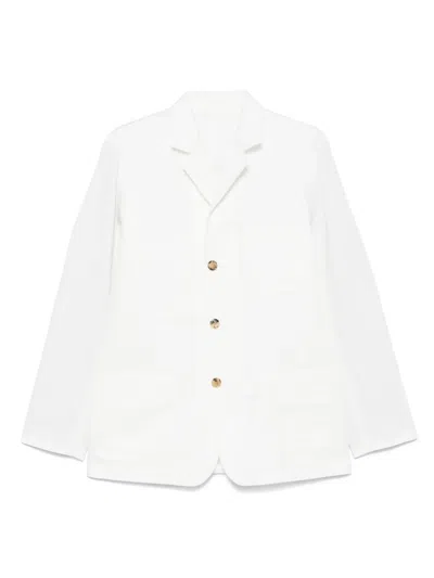 Paul Smith Patch-pockets Shirt Jacket In White