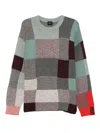Paul Smith Patchwork Design Sweater With Round Neckline In Multi