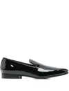 Paul Smith Patent-finish Loafers In Black