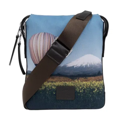 Paul Smith Pattern Shoulder Bag In Black
