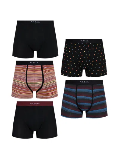 Paul Smith Patterned Boxers (set Of Five) In Multi