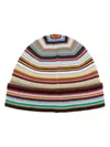 Paul Smith Patterned Intarsia-knit Virgin-wool Beanie In Multi Coloured