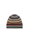 Paul Smith Patterned Intarsia-knit Virgin-wool Beanie In Multicolor
