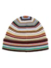 PAUL SMITH PATTERNED INTARSIA-KNIT VIRGIN-WOOL BEANIE