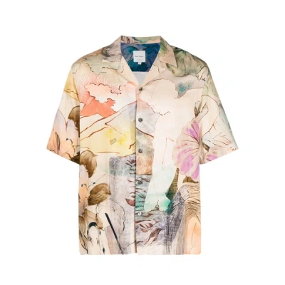 Paul Smith Patterned Shirt In Neutral