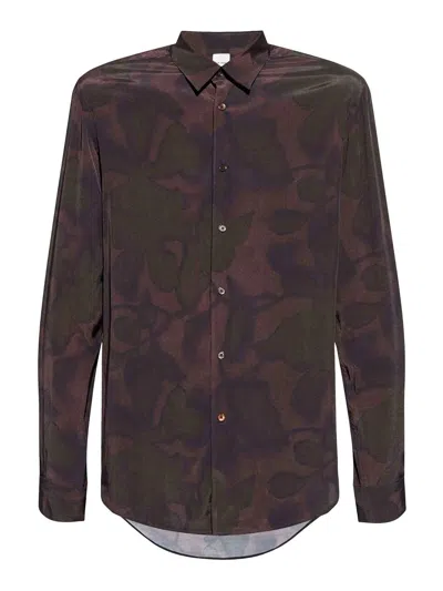 PAUL SMITH CAMISA - MARRÓN TOPO