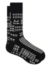 Paul Smith Patterned Socks In Black