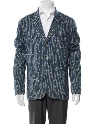 Pre-owned Paul Smith Patterned Sport Coat In Blue