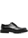 Paul Smith Perforated-detail Leather Derby Shoes In Black