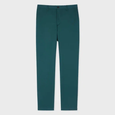Paul Smith Petrol Blue Fine Cotton-twill Chinos