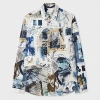 Paul Smith 'photo Story' Print Viscose-blend Shirt Multicolour In Multi