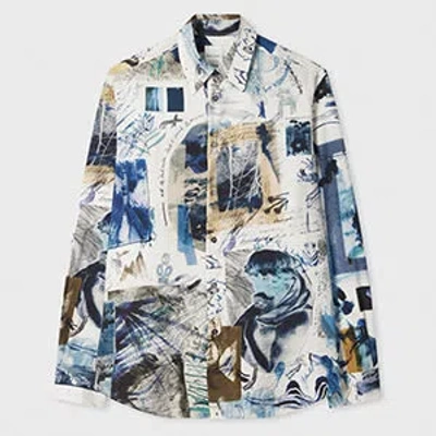 Paul Smith 'photo Story' Print Viscose-blend Shirt Multicolour