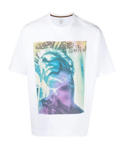Paul Smith Photograph-print Cotton T-shirt In White