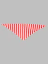 Paul Smith Pink Lambswool Striped Triangular Scarf In Pink