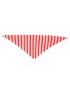 Paul Smith Pink Lambswool Striped Triangular Scarf In Multi